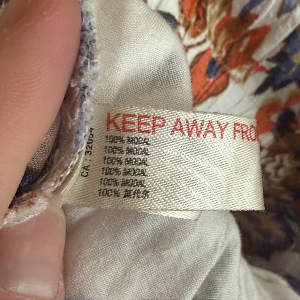 By Anthropologie Floral Lounge Pajama Pants Comfy Boho Hippie Festival Size XS - Picture 7 of 9